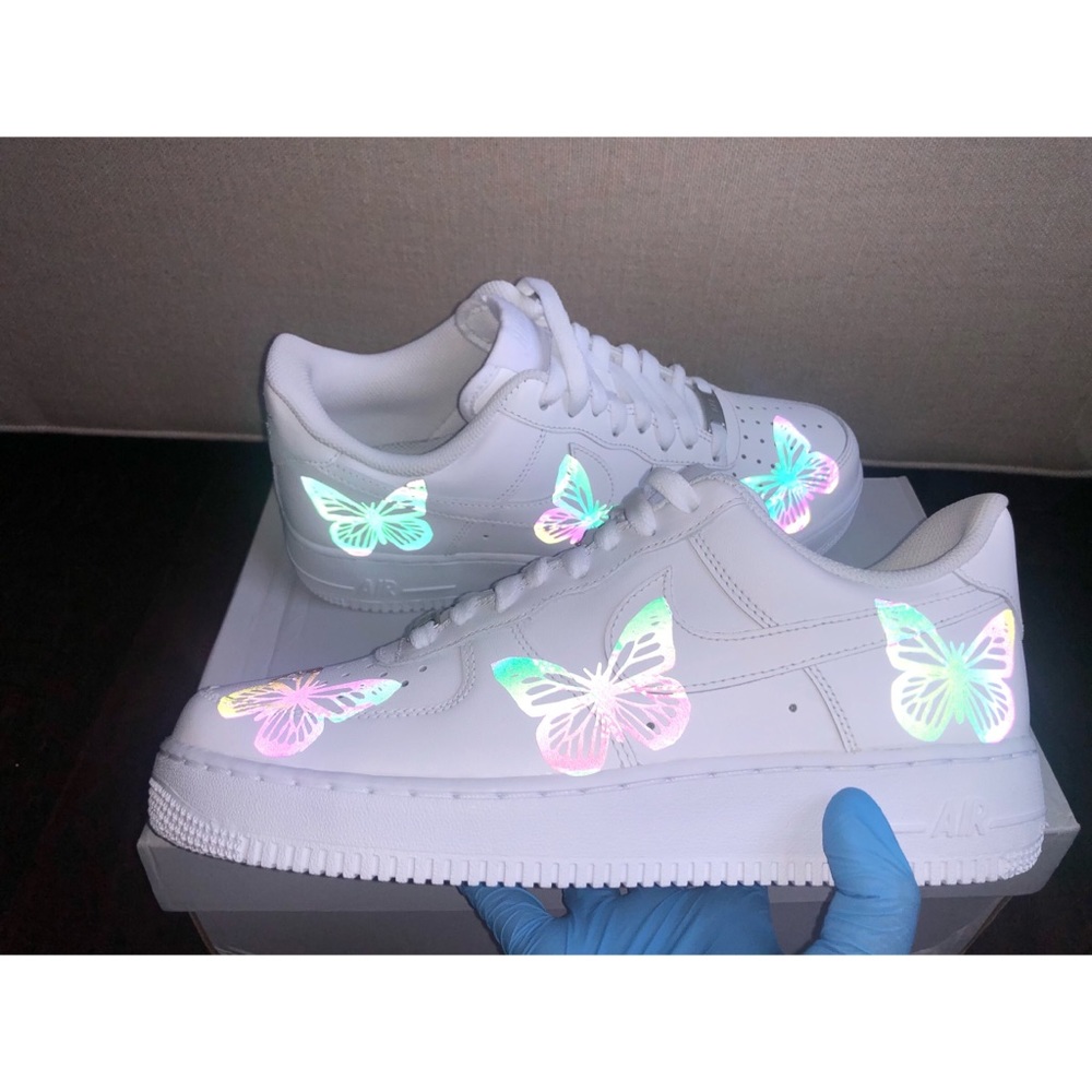 Nike Af1 reflective butterfly custom